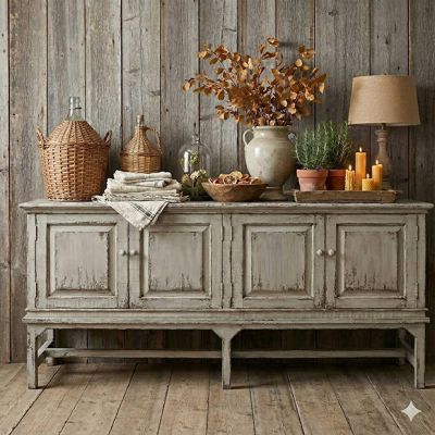 Cottage Farmhouse Four Door Sideboard