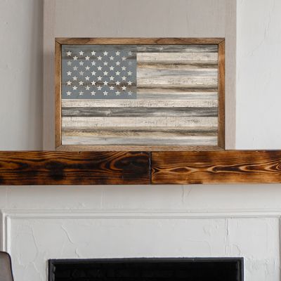 Cottage Flag Framed Wall Art