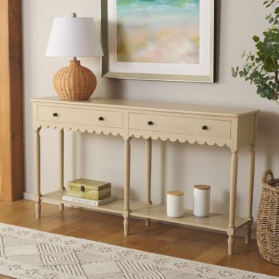 Cottage Lane Scalloped Console