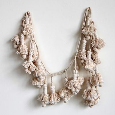 Cotton Tassel Decorative Garland