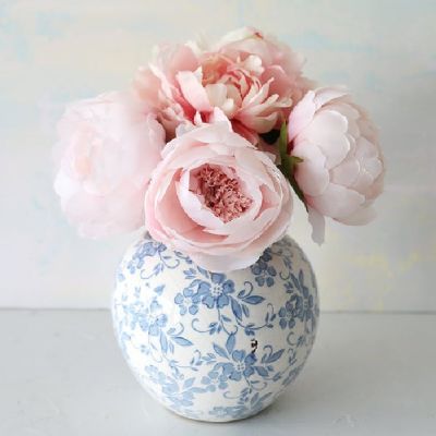 Country Class Patterned Terracotta Vase