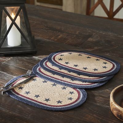 Country Classics Americana Oval Placemat Set of 4