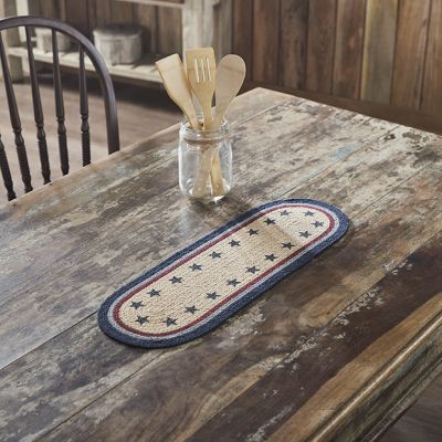 Country Classics Americana Oval Table Runner