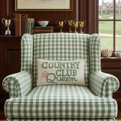 Country Club Queen Hook Accent Pillow