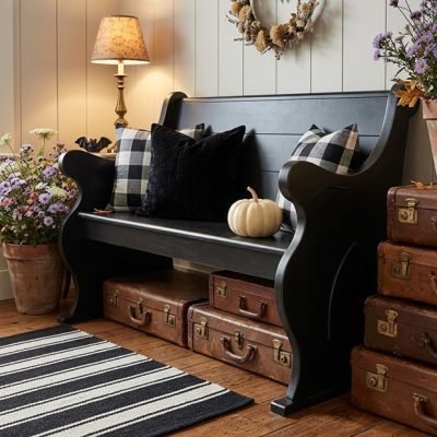 Country Cottage Pew Style Bench