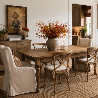 Country Cottage Reclaimed Pine Dining Table