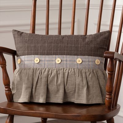 Country Cottage Ruffled Accent Pillow