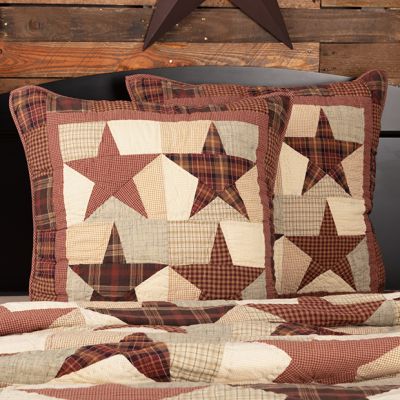 Country Star Quilted Euro Sham