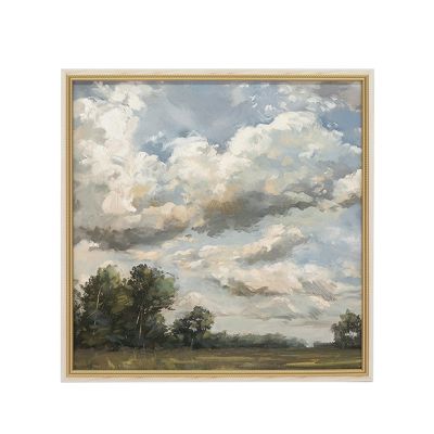Countryside Landscape Framed Canvas Wall Art
