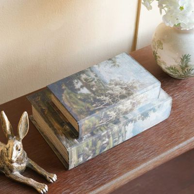 Countryside Landscapes Decorative Book Box Set of 2