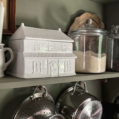 Cozy Cottage House Cookie Jar