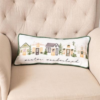 Cozy Cottage Winter Wonderland Lumbar Pillow