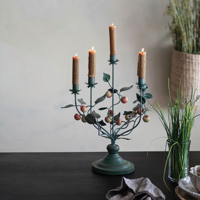 Crabapple Accented Vintage Reproduction Candelabra