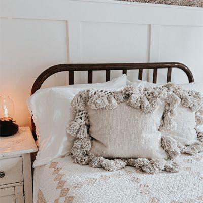 Cream Cotton Slub Pillow