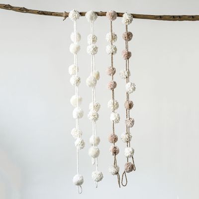 Cream Pom Pom Garland