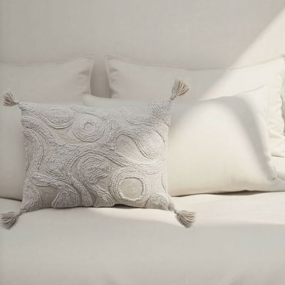 Creamstone Textured Lumbar Pillow
