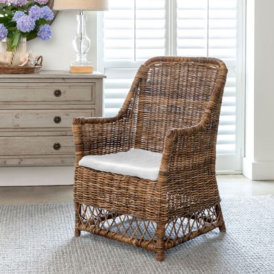 Cushioned Rattan Terrace Chair
