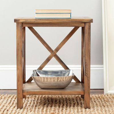 Crossback Cottage End Table