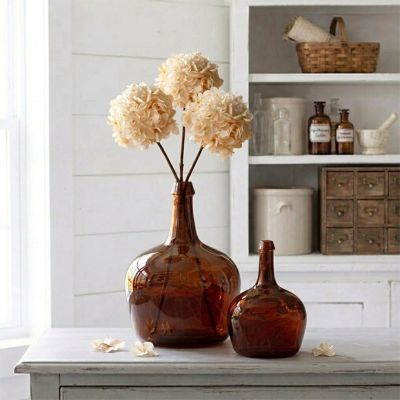 Dark Brown Decorative Port Wine Bottle