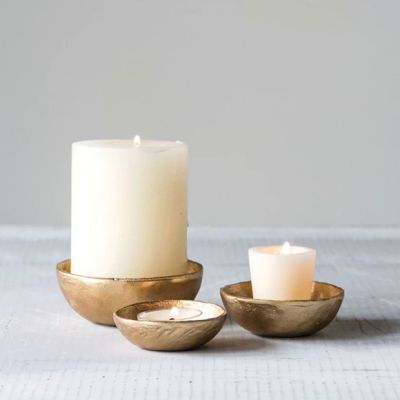 Decorative Aluminum Bowl Set of 3