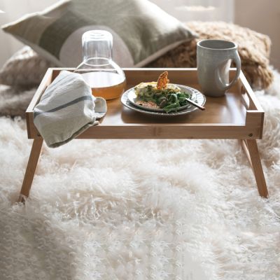 Decorative Bamboo Folding Bed Tray