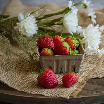Decorative Carton of Strawberries