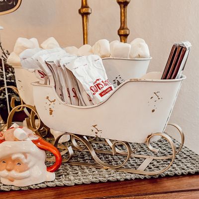 Decorative Distressed Sleigh Set of 2