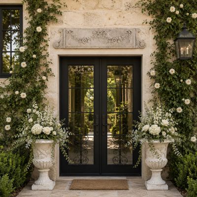 Decorative Floral Vine Door Topper
