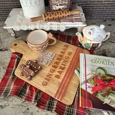 Decorative Gingerbread Baking Co. Cutting Board