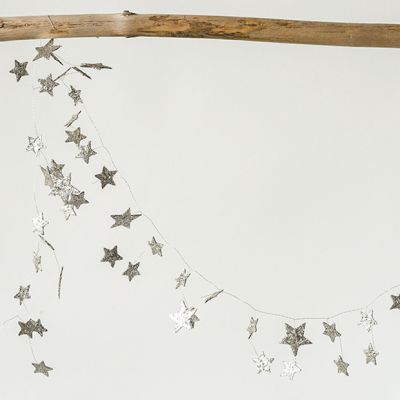 Decorative Glittered Star Garland