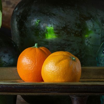 Decorative Grove Oranges Set of 2
