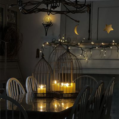 Decorative Hanging Metal Birdcage Set of 3
