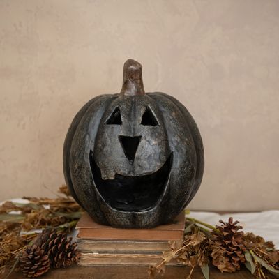 Decorative Jolly Big Mouth Jack O Lantern 11 inch