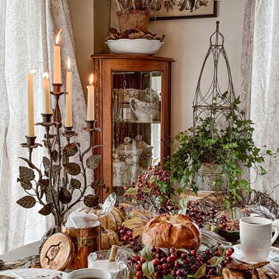 Decorative Metal Taper Candle Holder