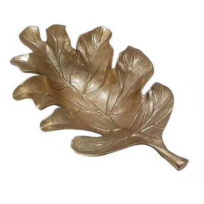 Decorative Metallic Leaf Bowl