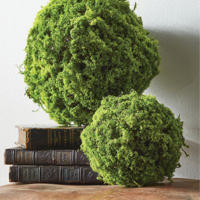 Decorative Moss Balls Set of 2