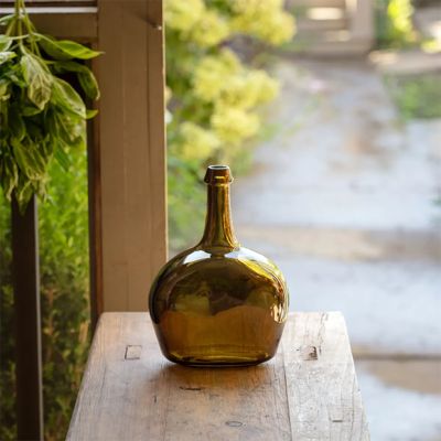 Decorative Port Bottle Vase Verde 10 Inch