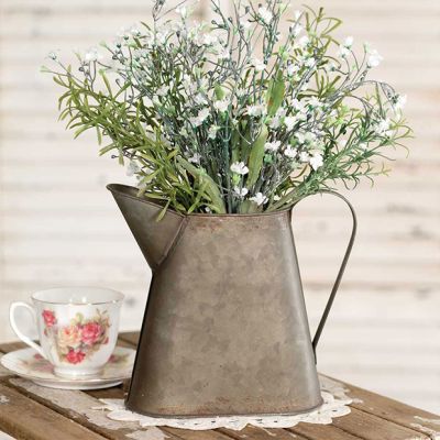 Decorative Rustic Metal Pitcher