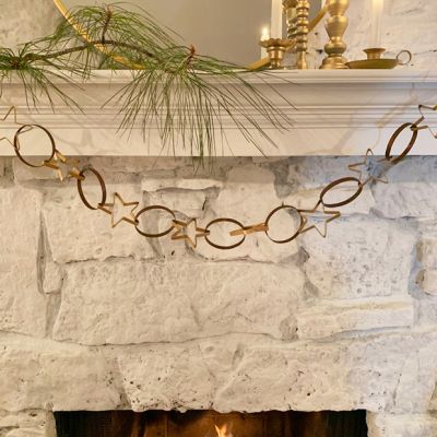 Decorative Stars and Circles Metal Garland