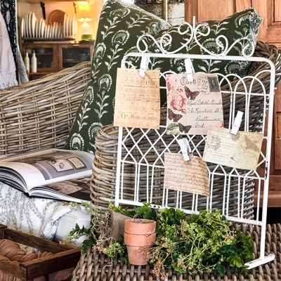 Decorative Tabletop Garden Gate 18 Inch
