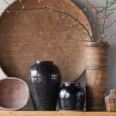 Decorative Vintage Village Churn