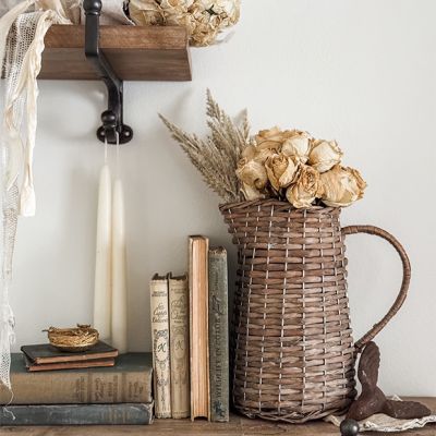 Decorative Woven Pitcher Vase