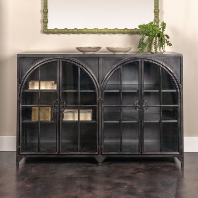 Arched Door Metal Sideboard Cabinet