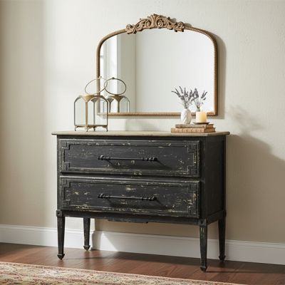 Distressed 2 Drawer Chest