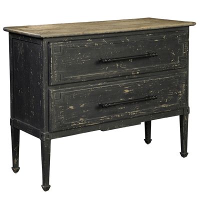 Distressed 2 Drawer Chest