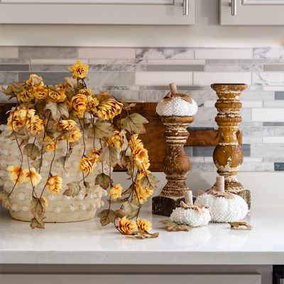 Distressed Baluster Candle Holder