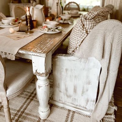 Distressed French Country Farm Table