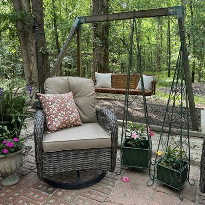 Distressed Garden Trellis Planter Set of 2