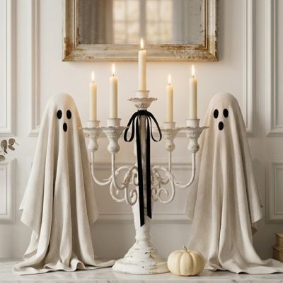 Distressed Metal Candelabra