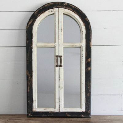 Distressed Mirror Doors Wall Decor